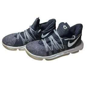 Nike KD 10 Basketball Shoes Black White Men’s 7 Kevin Durant Sneakers